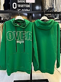 Kapşonlu Tunik Baskılı Penye