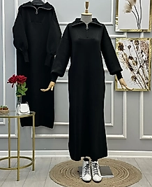 Triko Tesettür Elbise