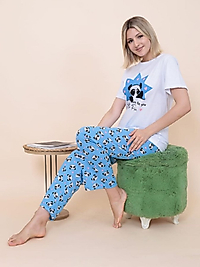 Bayan Pijama Takımı Kısa Kol