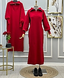 Triko Tesettür Elbise